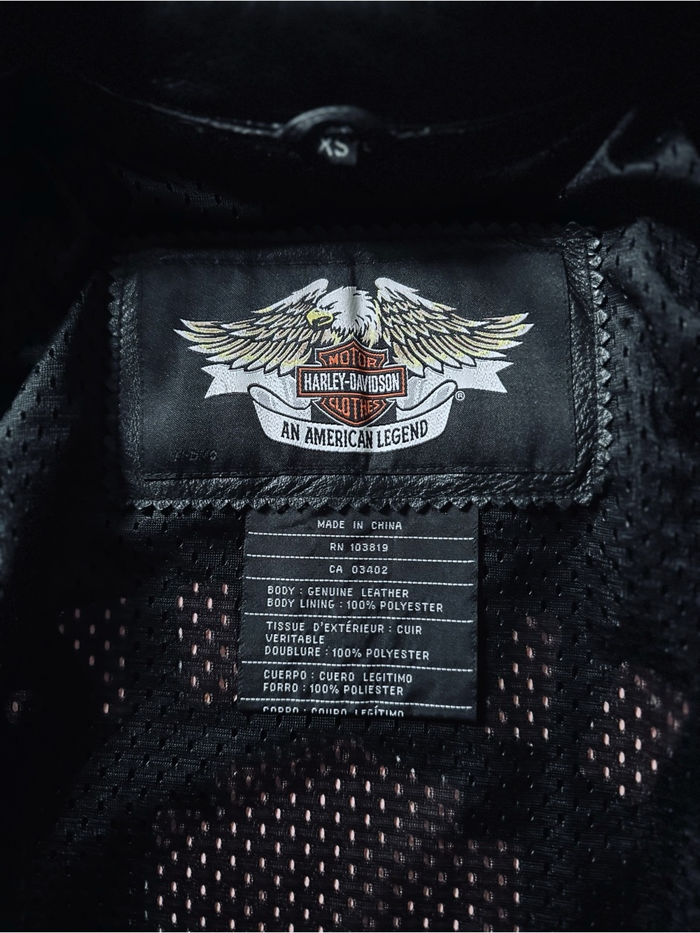 Authentic Harley-Davidson Vintage Leather Jacket (98156-03VW) - Women’s XS - Picture 8 of 16